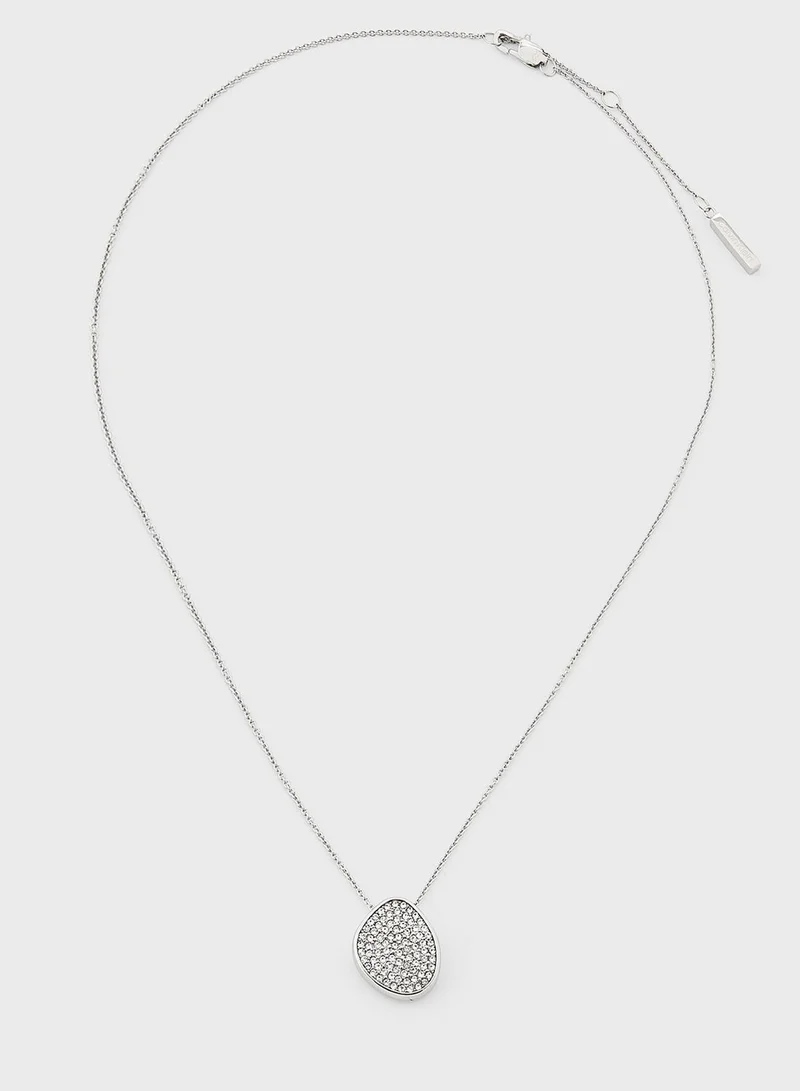 CALVIN KLEIN Stainless Steel With Crystal Necklace