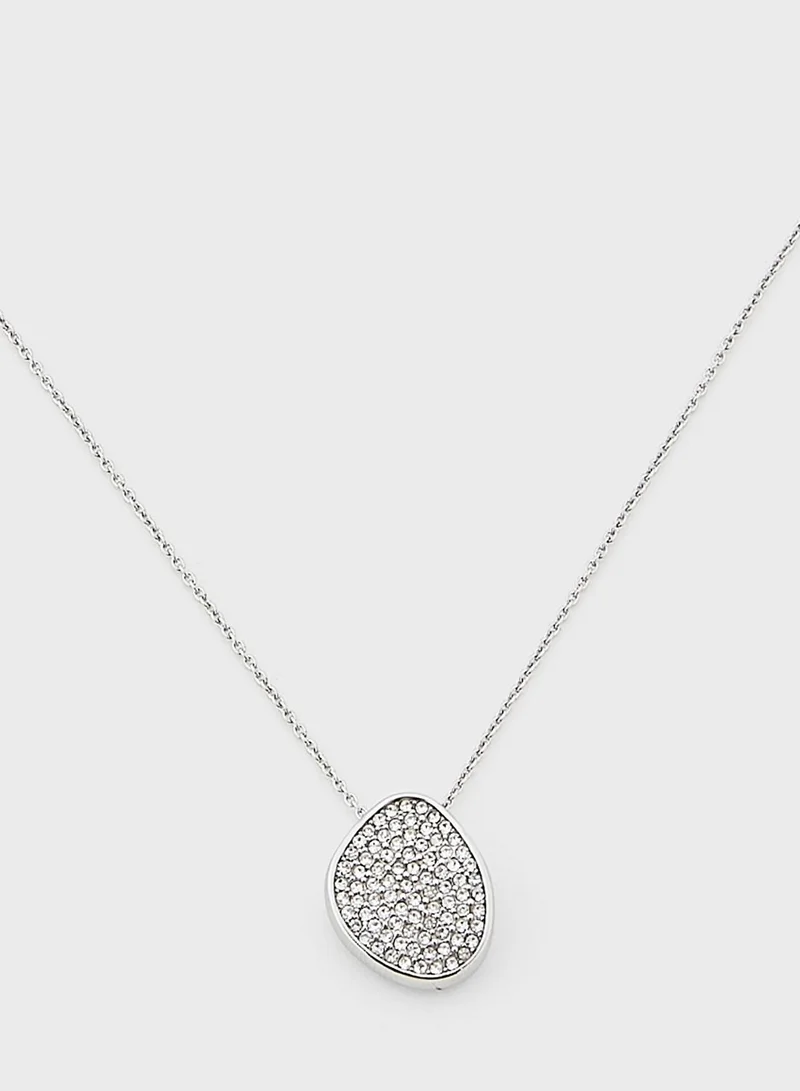 CALVIN KLEIN Stainless Steel With Crystal Necklace