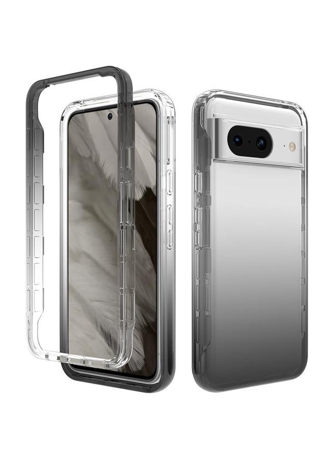 Zaboon Case For Google Pixel 8 Shockproof Clear Gradient PC + TPU Phone Case - Image 1