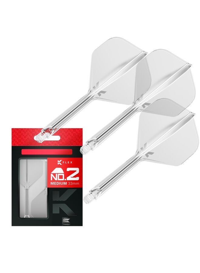 3 قطع سهام، أعمدة سهام مصبوبة من قطعة واحدة لتحقيق أقصى قدر من الثبات والدقة، ملحقات سهام بلاستيكية احترافية ذات رأس ناعم للبطولات والدوريات واللعب المنزلي (أبيض) - Image 1