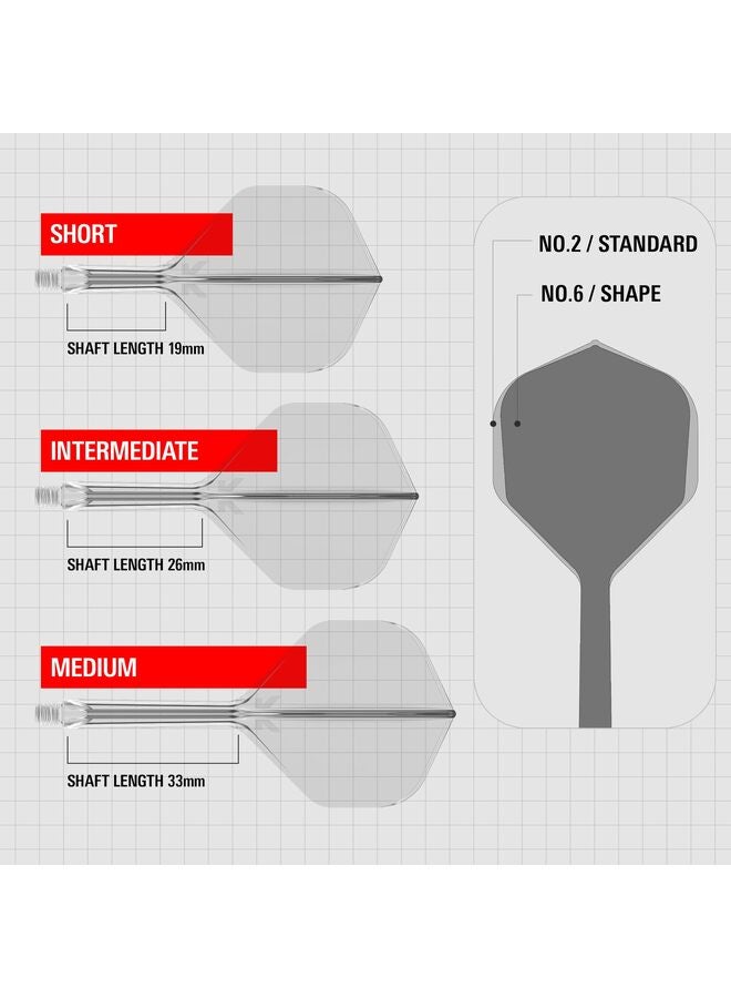 3 قطع سهام، أعمدة سهام مصبوبة من قطعة واحدة لتحقيق أقصى قدر من الثبات والدقة، ملحقات سهام بلاستيكية احترافية ذات رأس ناعم للبطولات والدوريات واللعب المنزلي (أبيض) - Image 3