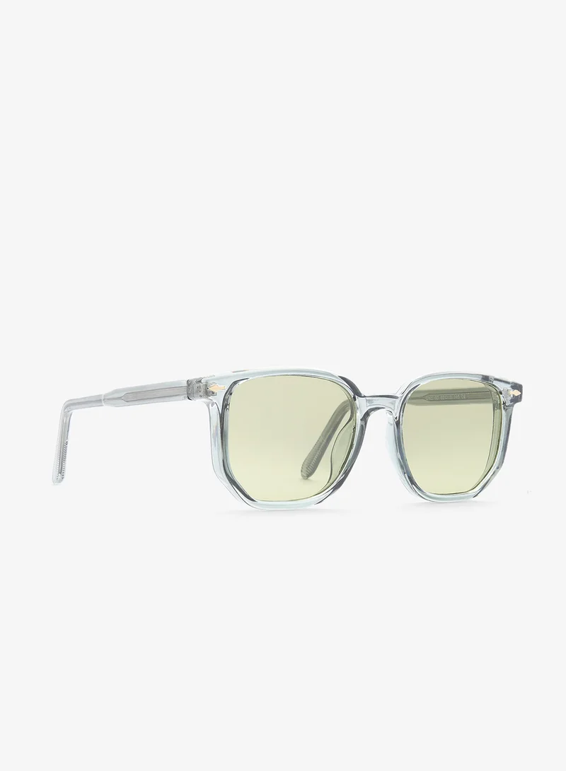 Seventy Five Polarized Lens Square Aviatoe Sunglasses