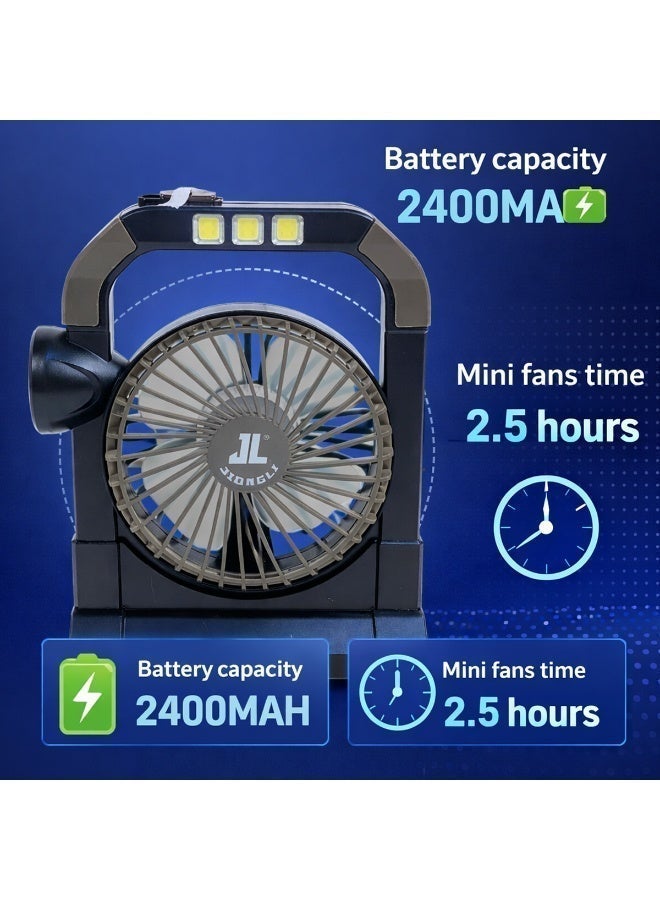 مصباح مروحة شمسي فاخر JL-9522 | مصباح طوارئ LED قابل لإعادة الشحن مع مروحة مدمجة، شحن USB، مصباح تخييم خارجي محمول، مروحة متعددة الوظائف تعمل بالطاقة الشمسية مع حامل للمصباح اليدوي والمصباح الكهربائي - Image 5