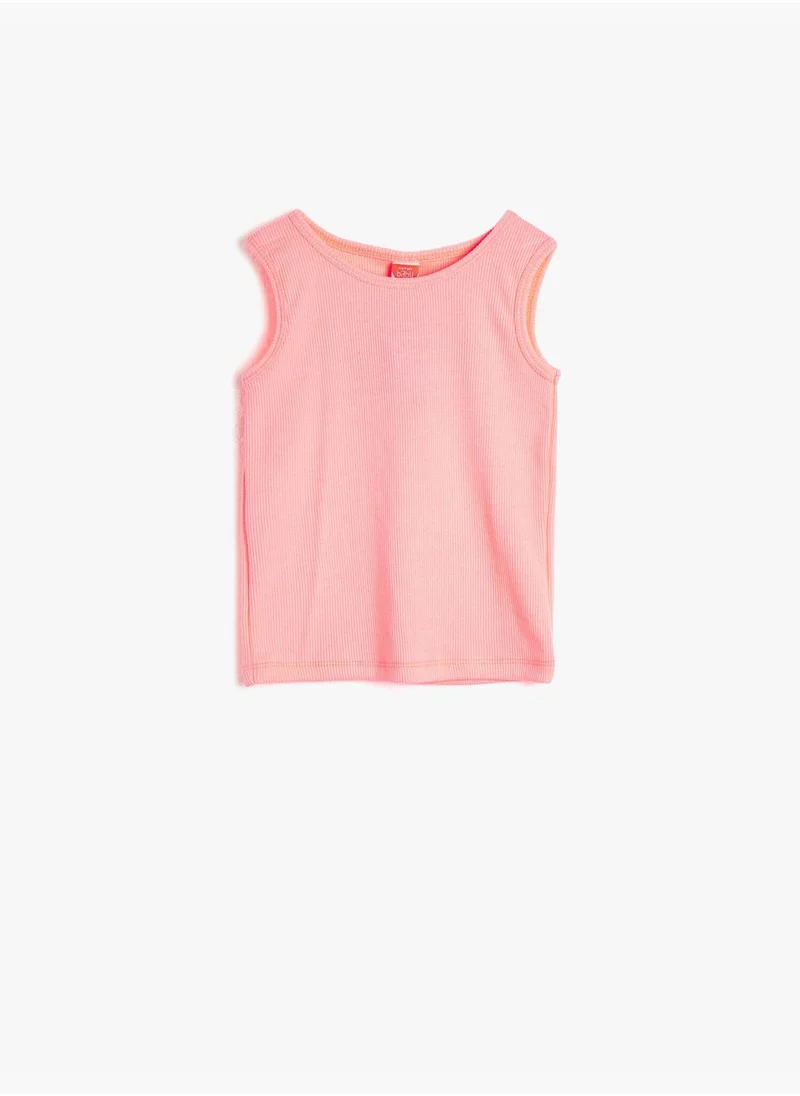 كوتون Crew Neck Tank Top