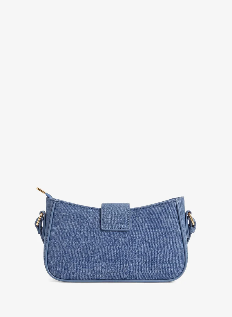 Ginger Buckle Detail Shoulder Bag