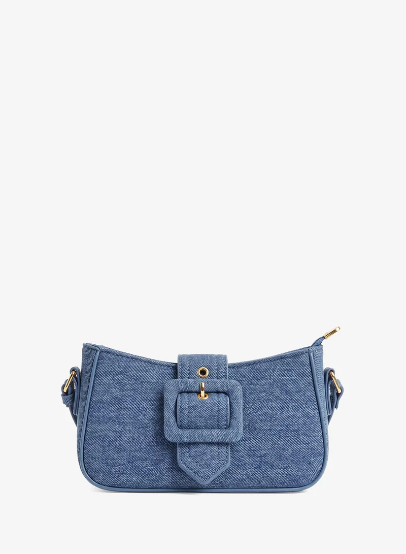 Ginger Buckle Detail Shoulder Bag