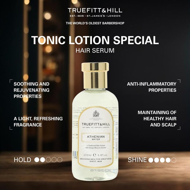 Truefitt & Hill Truefitt Hill Athenian Water Hair Serum For Men200MLDaily UseHair Styling SerumDry Frizzy HairHealthy ScalpProtect and ShineNourishing Strengthening - Image 3