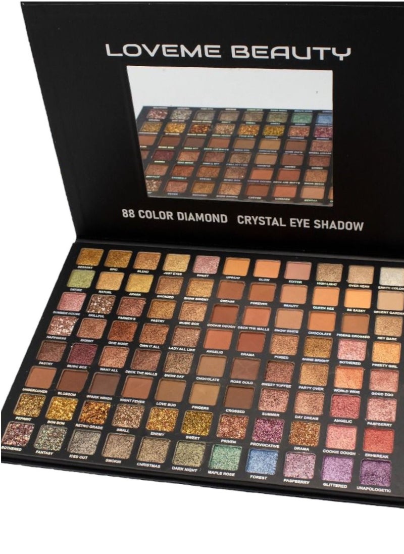LOVEME BEAUTY - 88 COLOR DIAMOND CRYSTAL EYE SHADOW - Image 1