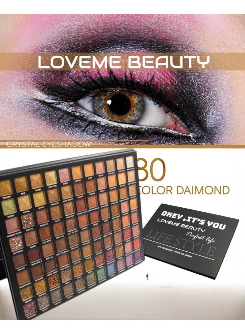 LOVEME BEAUTY 88 COLOR DIAMOND CRYSTAL EYE SHADOW - Image 3