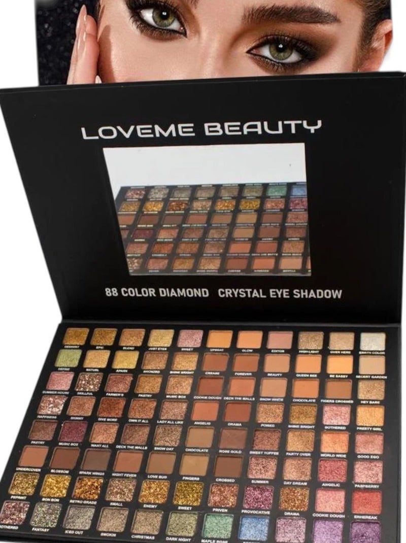 LOVEME BEAUTY 88 COLOR DIAMOND CRYSTAL EYE SHADOW - Image 1