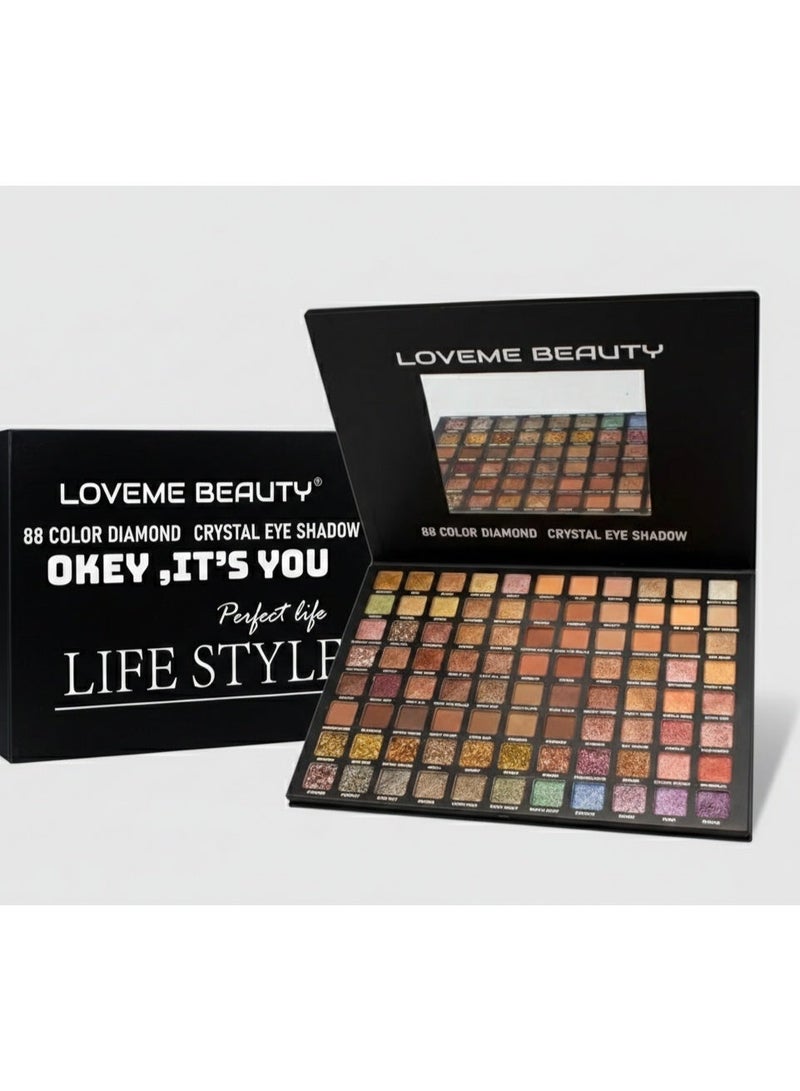 LOVEME BEAUTY 88 COLOR DIAMOND CRYSTAL EYE SHADOW - Image 2
