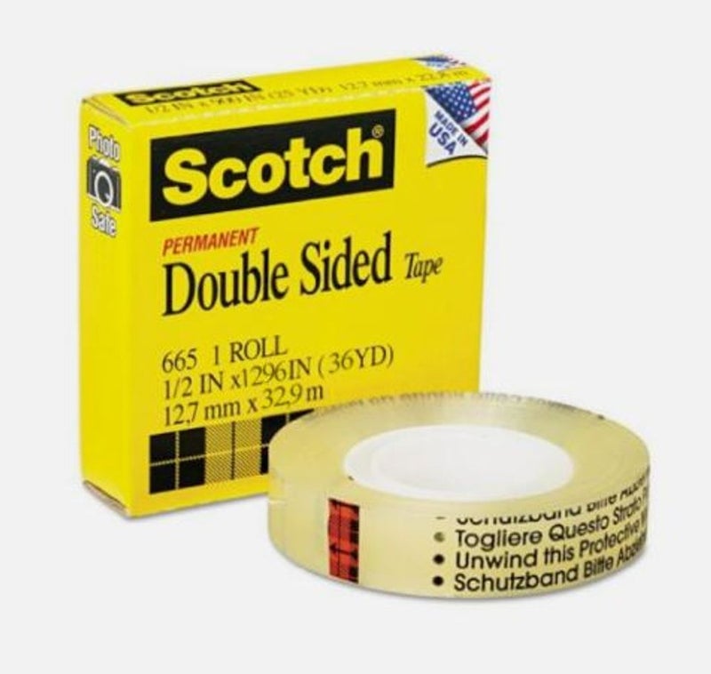 3M Scotch - 665-1236 Double Sided Tape