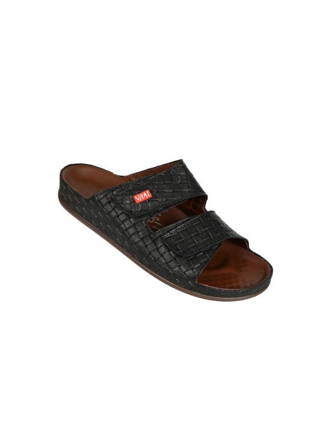 VITAL - 148-1121 Vital Mens Vital - Maxi Antik Sandals 0958B Black - Image 1