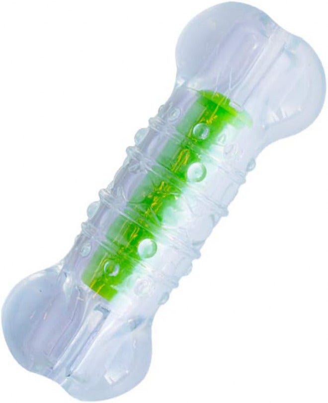بيتستاجيز لعبة مضغ بديلة على شكل زجاجة ماء من Petstages Crunchcore Bone، حجم كبير - Image 1