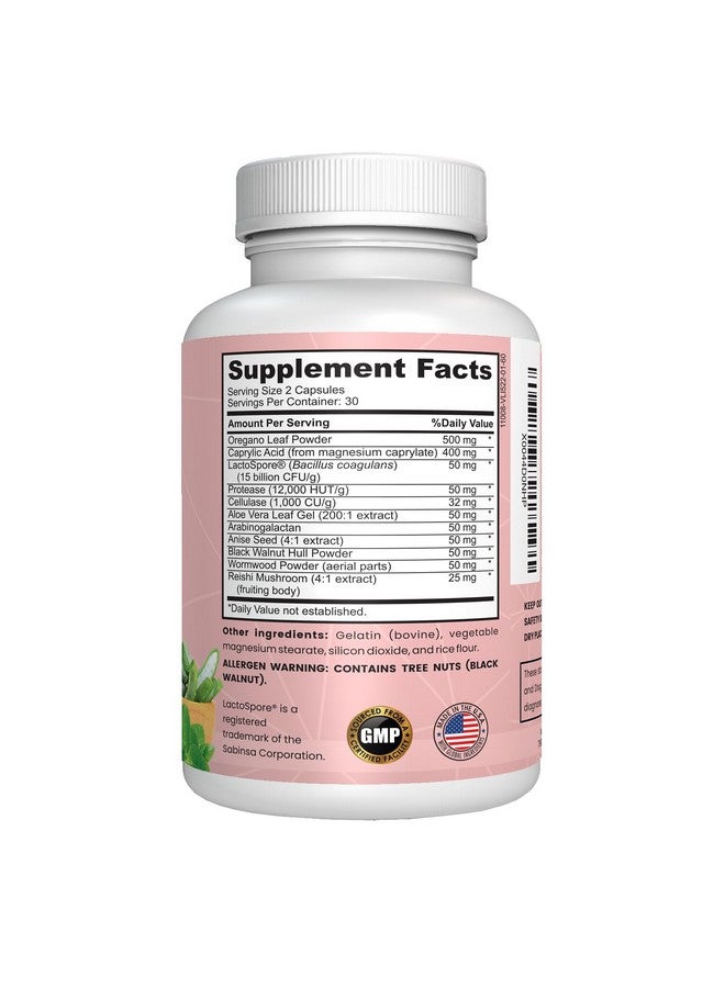 Generic NUTRITION LABS BE BETTER Candida Cleanse Detox Women & Men Supplement. Gut Flora & pH Level, Intestinal Health W/Probiotics. Anti Yeast Overgrowth W/Oregano, Caprylic Acid  - Image 4