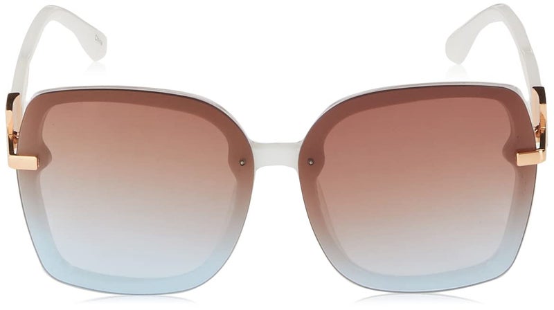 Jessica Simpson Womens J6112 Oversized Square Sunglasses With 100% Uv Protection. Glam Gifts For Her, 64 Mm, White, 64 Mm US - Image 2