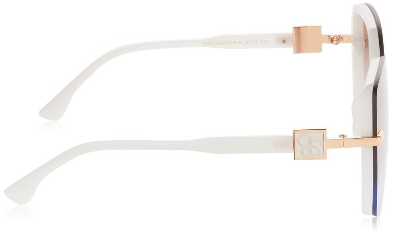 Jessica Simpson Womens J6112 Oversized Square Sunglasses With 100% Uv Protection. Glam Gifts For Her, 64 Mm, White, 64 Mm US - Image 3