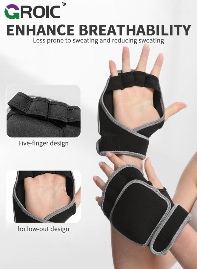 GROIC 1 PC Wrist Weights with Thumb Loops for Men Women ClosuresComfortable & Secure  Wrist Weights for Walking, Running, Cardio，1KG - Image 4