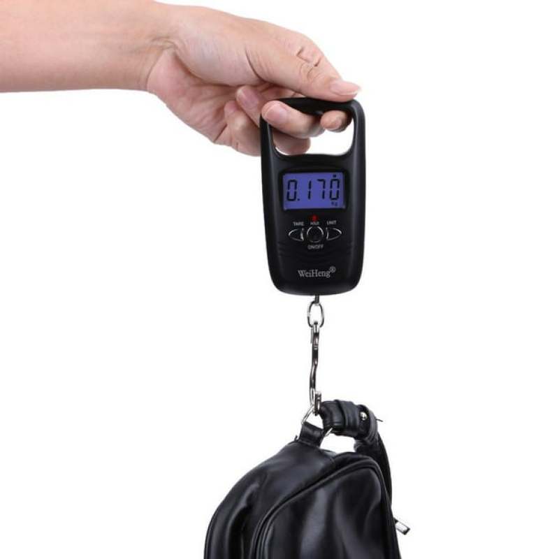 Portable Digital Luggage Scale - Wide LCD Screen With Blue Backlight For Clear Reading, Tare Function, Multi-unit Conversion, Stainless Steel Hook For Travel, Home, And Shipping Use - Image 2