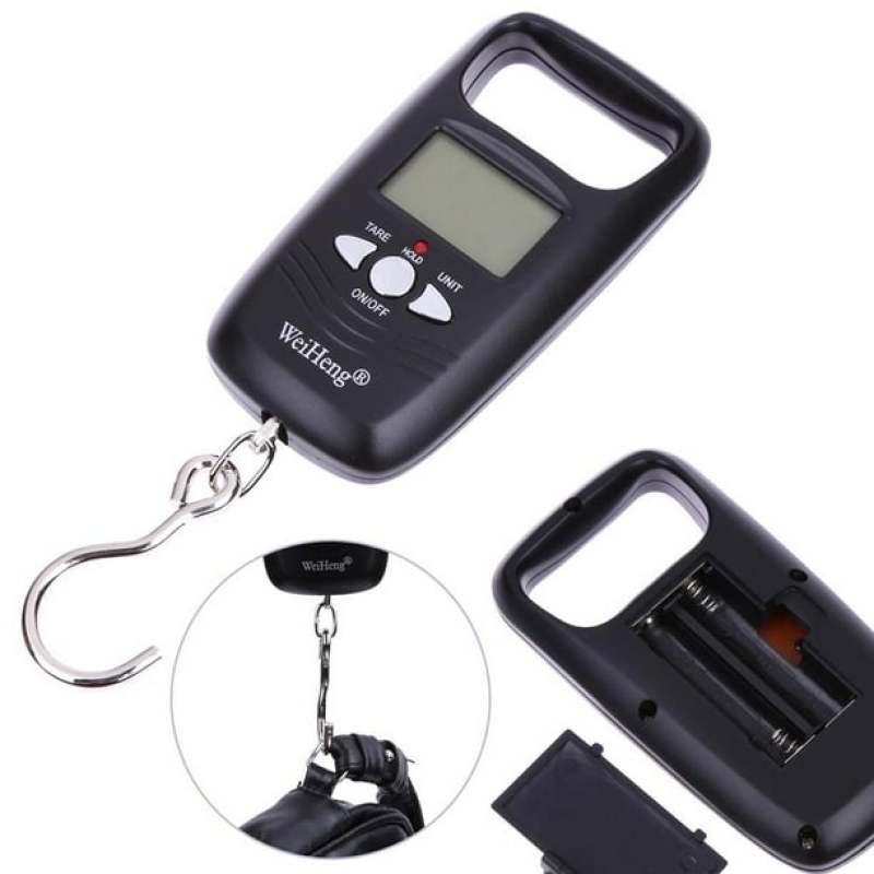 Portable Digital Luggage Scale - Wide LCD Screen With Blue Backlight For Clear Reading, Tare Function, Multi-unit Conversion, Stainless Steel Hook For Travel, Home, And Shipping Use - Image 3