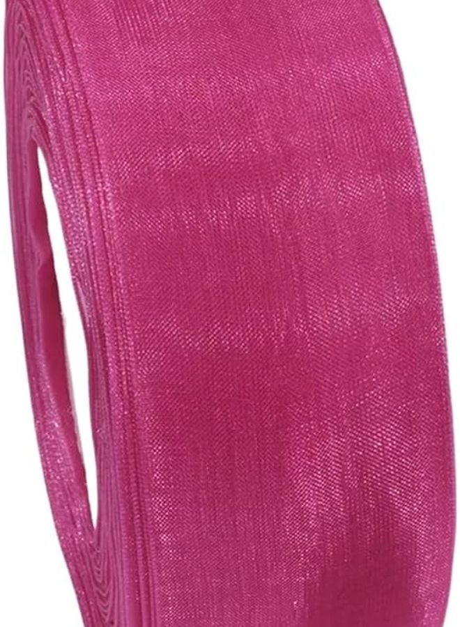 Organza Satin Ribbons 50 Yards For Wedding Decoration Bouquets Party Wreath DIY Crafts Color10 - Image 1