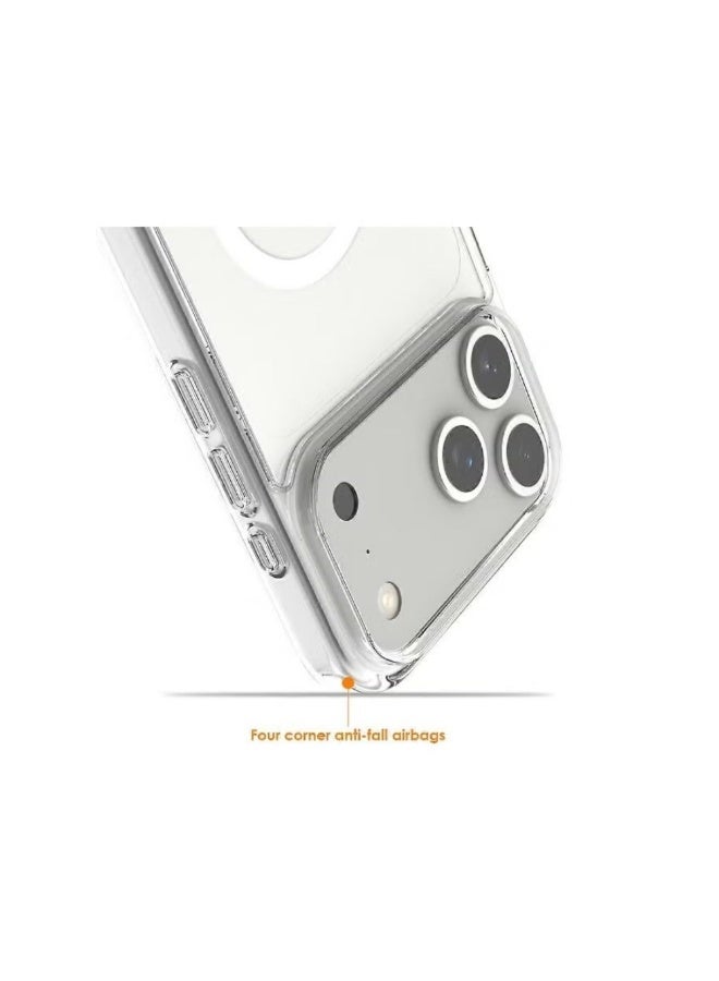 iPhone 17 Pro Case Cover Clear Magsafe Non-Yellowing Case iPhone 17 Pro Bumper Drop Protection Scratch-Resistant Cover For iPhone 17 Pro Cover 6.3-inch - Image 2