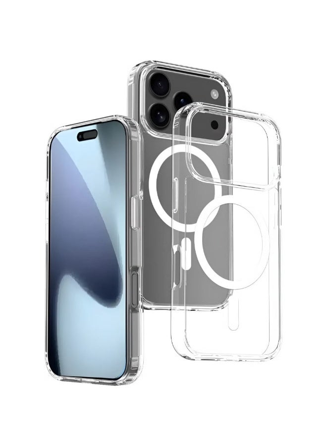 iPhone 17 Pro Case Cover Clear Magsafe Non-Yellowing Case iPhone 17 Pro Bumper Drop Protection Scratch-Resistant Cover For iPhone 17 Pro Cover 6.3-inch - Image 1