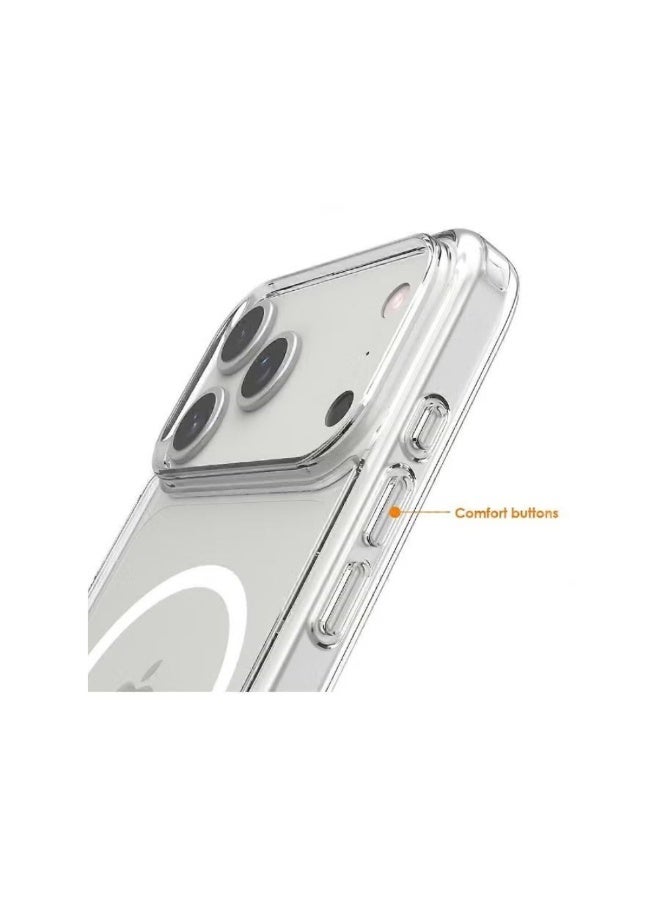 iPhone 17 Pro Case Cover Clear Magsafe Non-Yellowing Case iPhone 17 Pro Bumper Drop Protection Scratch-Resistant Cover For iPhone 17 Pro Cover 6.3-inch - Image 3