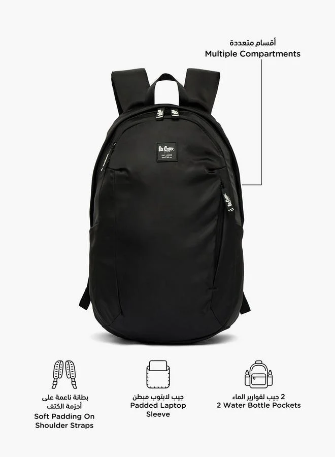 Lee Cooper Solid School Backpack For Kids 13 Years+ With Padded Shoulder Straps