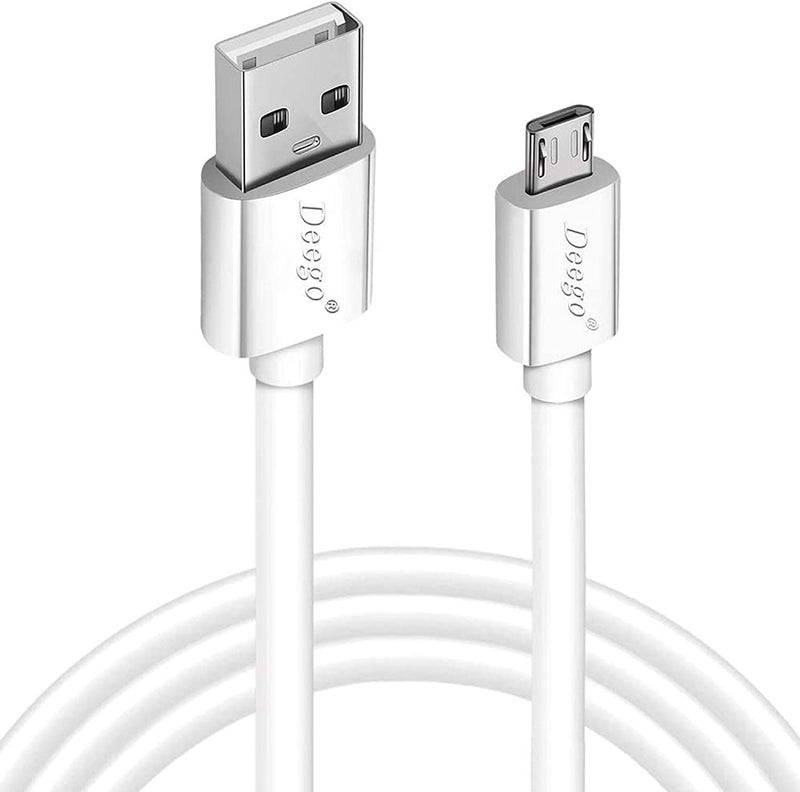 DEEGO Micro USB Cable,15Ft Extra Long PS4 Controller Charger Cable, Enduring Android Charging Cord Compatible with Samsung Galaxy S7 Edge S6,Note 5,Note 4,Moto G5,Android Phone,Kindle Fire,White - Image 1