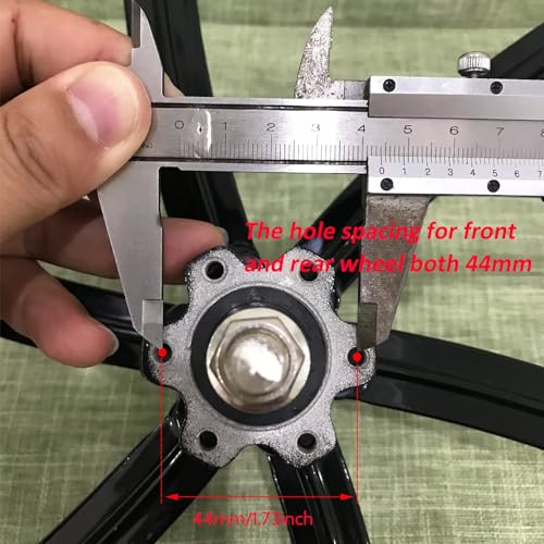 DONSP1986 26 inch Mag Wheel Set Rims Front & Rear 100x120mm for Single Speed Freewheel, 26" Magnesium Bike Wheels Rim (Black) Disc Brake for Beach Cruisers, MTB's Road Bicycle - Image 4