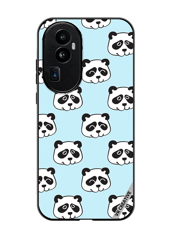 VR CREATIVE Protective Case Cover For Oppo Reno 10 Pro Plus Funny Heads In Panda Style Design Multicolour - Image 1