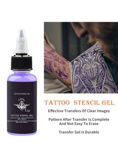 EELHOE Tattoo Setncil Gel 100% non toxic ,Template Base Paste Semi-permanent Tattoo Transfer Paste Transfer Paste Suitable for Transfer Paper Machine Tattoo Supplies Accessories  30ML  - Image 5