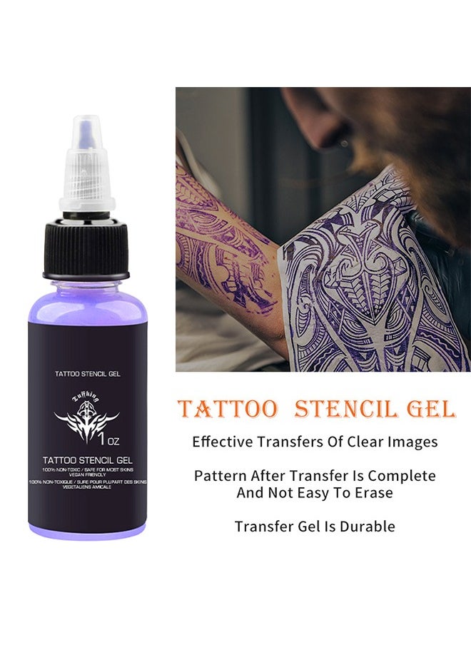 EELHOE - Tattoo Setncil Gel 100% non toxic ,Template Base Paste Semi-permanent Tattoo Transfer Paste Transfer Paste Suitable for Transfer Paper Machine Tattoo Supplies Accessories  30ML - Image 1