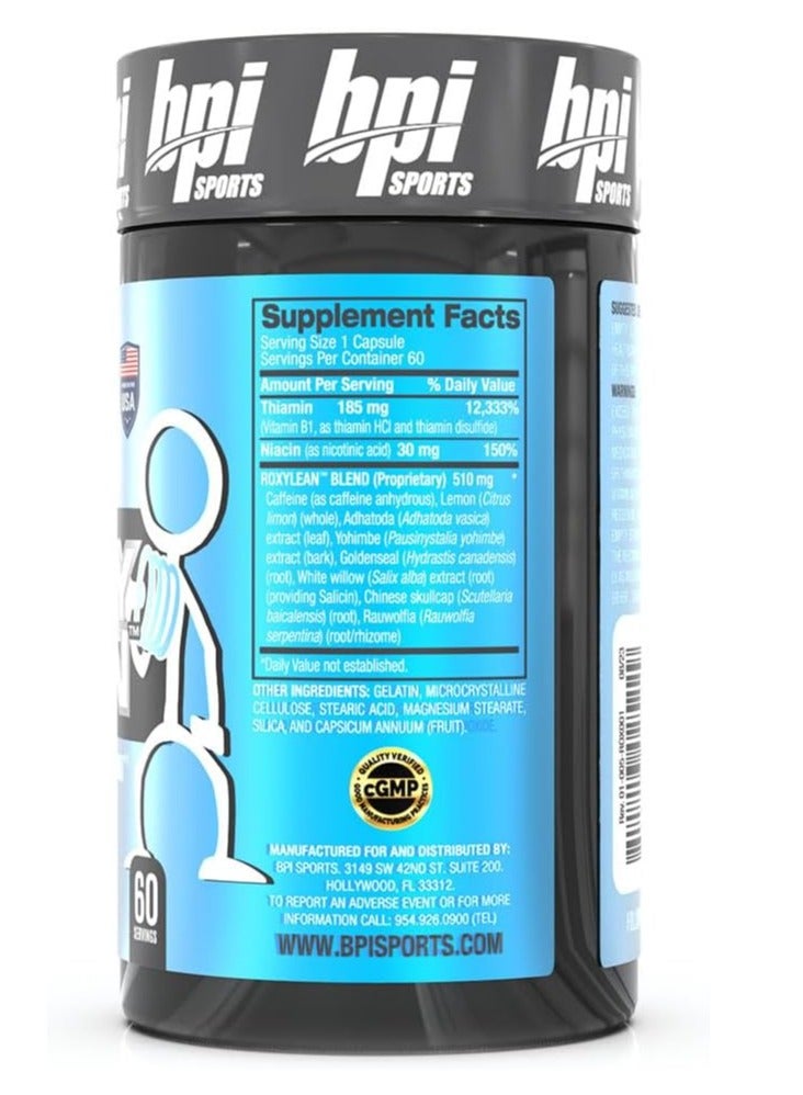 BPI SPORTS RoxyLean by BPI Sports – 60 Caps Fat Burner & Thermogenic Formula | Appetite Control, Energy Boost & Lean Body Support - Image 2