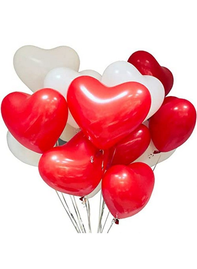 هونج كونج بالونز بالونات على شكل قلب من HK Balloons، مناسبة لأعياد الميلاد والذكرى السنوية وعيد الحب، للزينة (عبوة من 50 قطعة على شكل قلب مطبوع) - Image 2