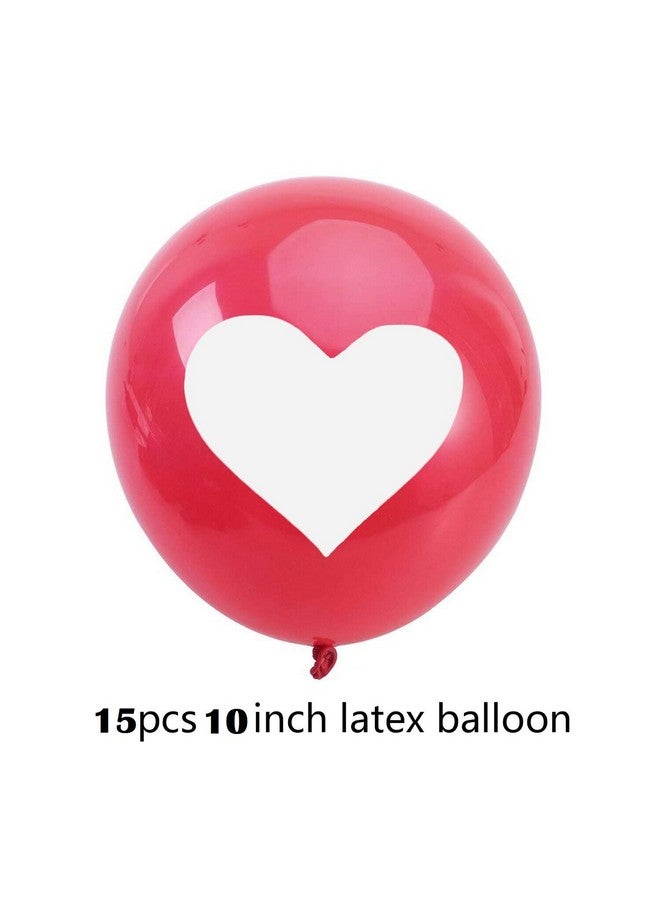 هونج كونج بالونز بالونات على شكل قلب من HK Balloons، مناسبة لأعياد الميلاد والذكرى السنوية وعيد الحب، للزينة (عبوة من 50 قطعة على شكل قلب مطبوع) - Image 4