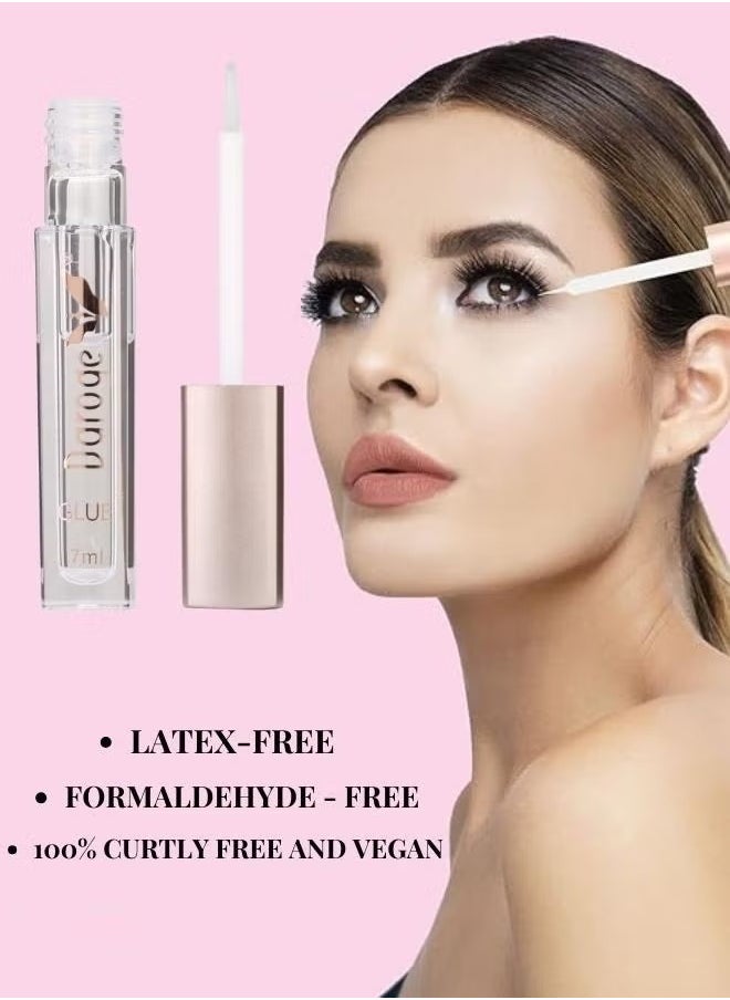daroge Super Strong Hold Eyelash Adhesive Glue Clear - 7 ML  - Image 4