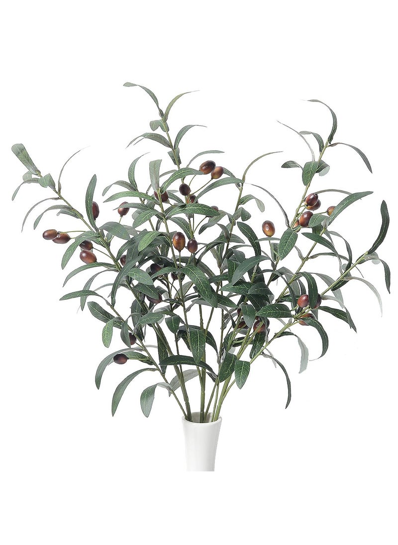 SzJias SzJias Olive Branches for Vases Artificial Olive Branches Faux Tree Branches Stems for Vase 3 Branches 287 inchEach 