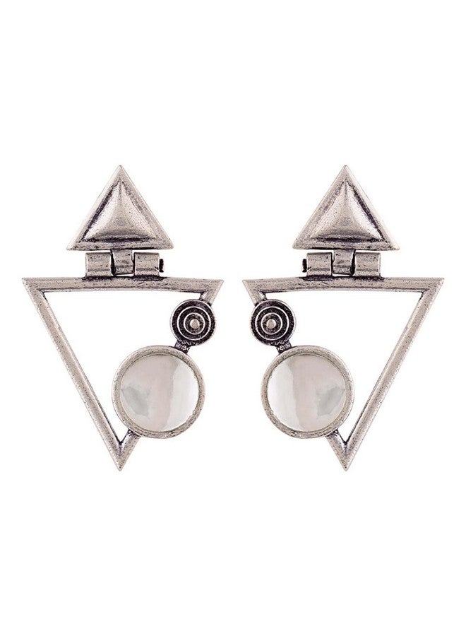 Voylla Work Essentials Triangles Earrings For Women Jewelry Gift for Her, Girl, Women, Mother, Sister, Girlfriend - Image 1