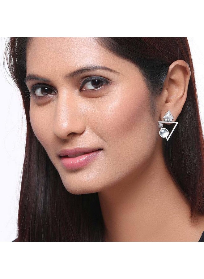 Voylla Work Essentials Triangles Earrings For Women Jewelry Gift for Her, Girl, Women, Mother, Sister, Girlfriend - Image 3