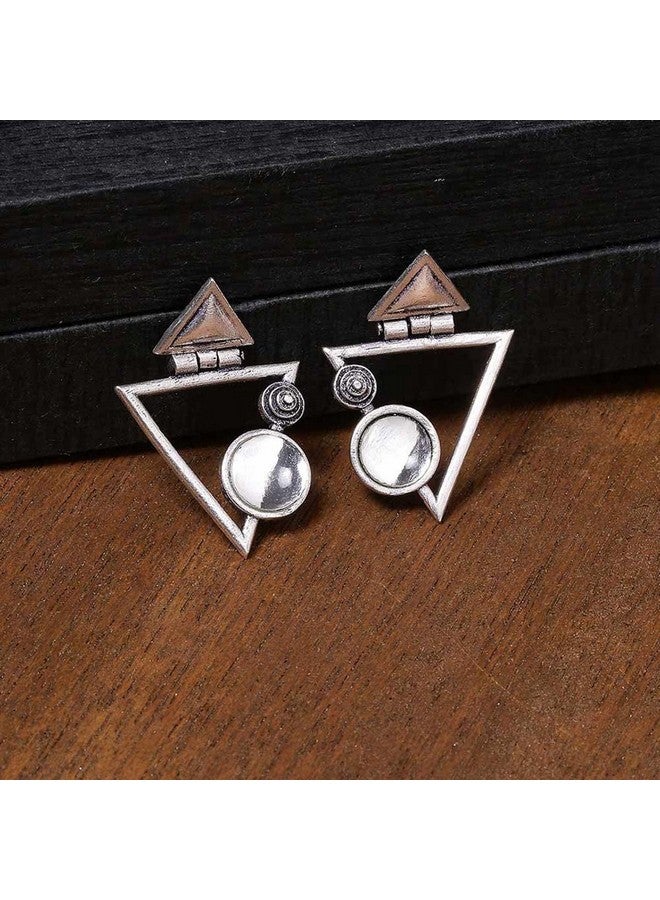 Voylla Work Essentials Triangles Earrings For Women Jewelry Gift for Her, Girl, Women, Mother, Sister, Girlfriend - Image 2