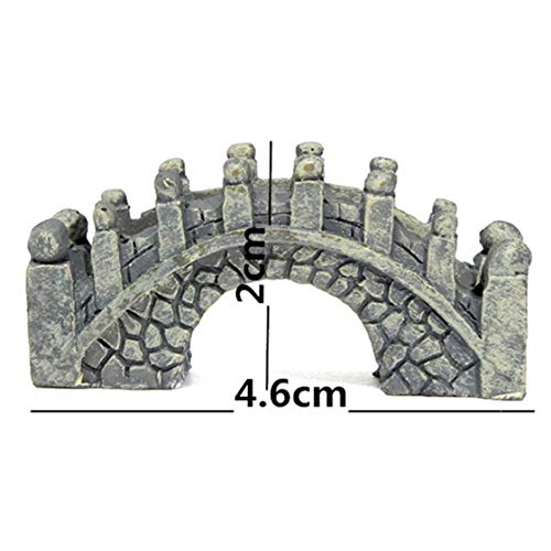 Chocozone Pack of 6 Bridge Miniatures for Garden Decoration Home Décor Landscape Indoor Garden (4cm) - Image 3