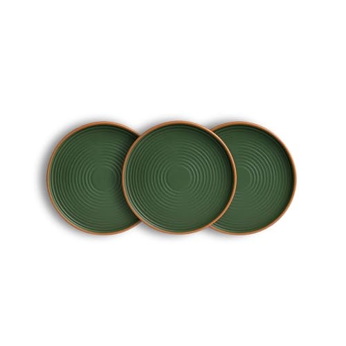 Shay Ceramic Dinner Plates Set, 6 Pieces, Klay Green Series | Matte Finish | Premium Stoneware | Porcelain Plates | Set of 6 Plates for Dinner (Klay Dinner Plates - Green) - Image 4