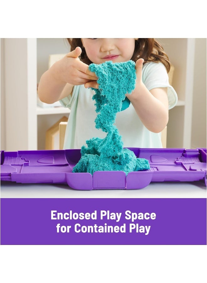 Kinetic Sand مجموعة لعبة قلعة الرمل الحركي (أزرق، 400 جرام) - Image 1