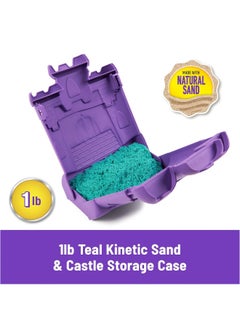 Kinetic Sand Kinetic Sand Castle Case Playset (Teal, 400g)  - Image 3