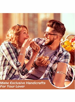Y&D 16PCS Metal Heart Keychain Swivel Lobster Clasp Snap Hook Hanging Buckle Keyring Clip with Flower Rhombus Shape  - Image 4