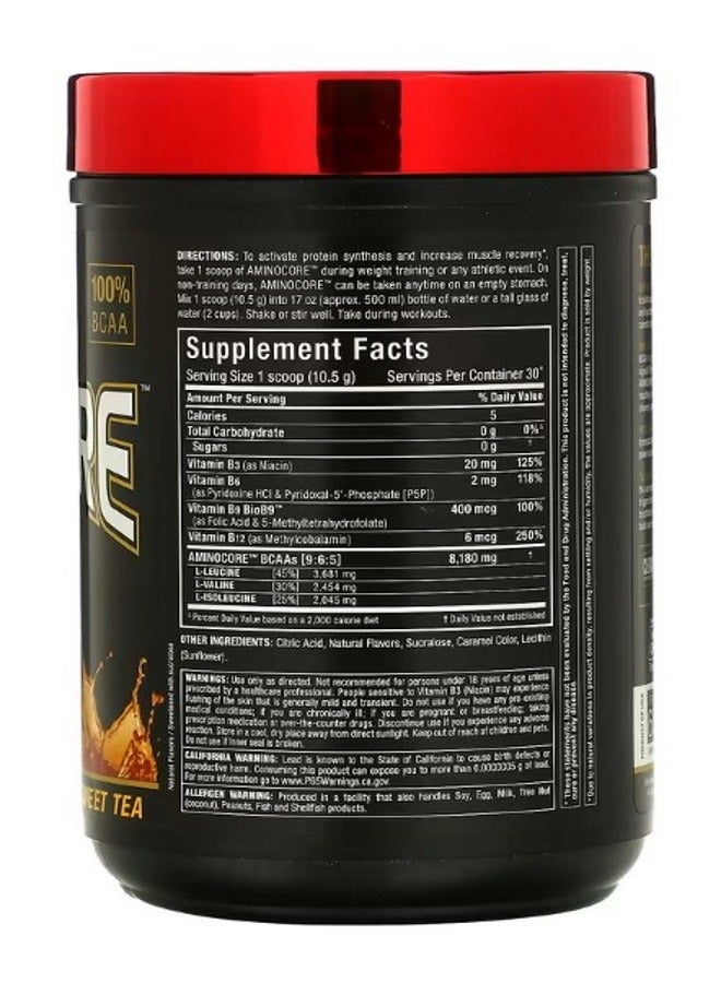 Allmax AMINOCORE BCAA Sweet Tea 0.69 lbs 315 g - Image 2