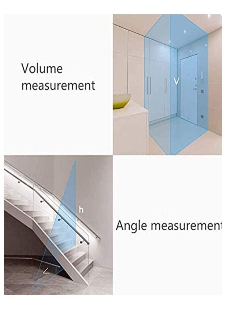 Xiaomi ATuMan Duka LS-P 40m Laser Distance Meter Area Volume Angle Pythagorean Intelligent Digital Laser Rangefinder Hunting Golf Distance Meter High Precision Portable Laser Range Finder