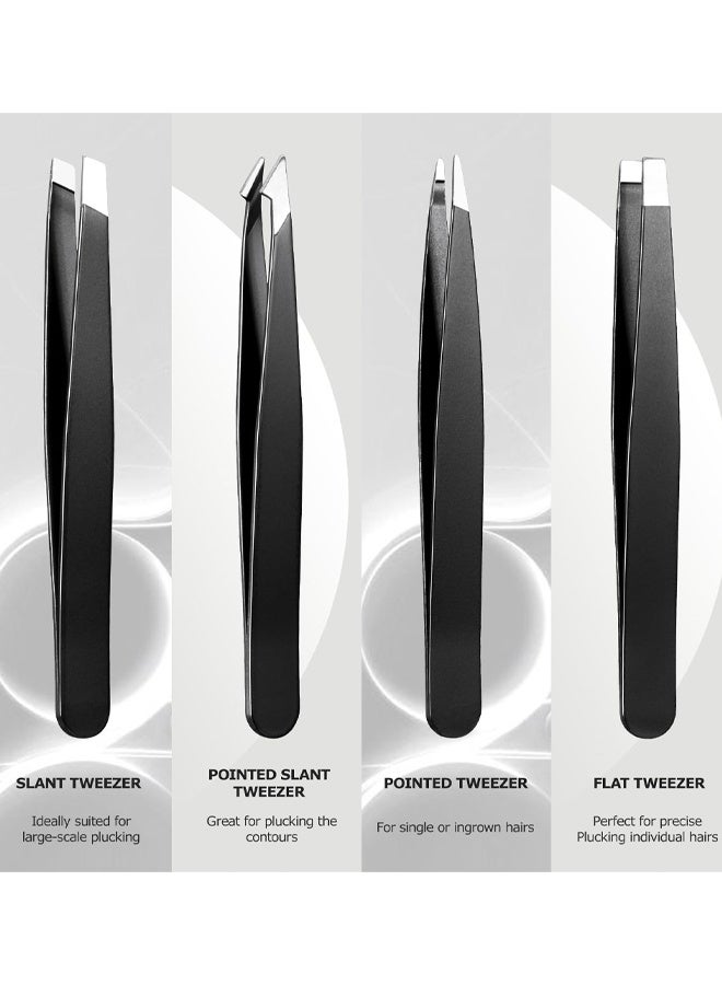 7 PCS Professional Eyebrow Tweezers, Perfect Precision Eyebrow Tweezers, Facial Hair Removal Tweezers High Quality For Men and Women - Image 3